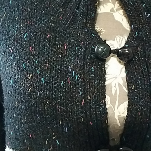 Vintage 90's Retro vibe crop Cardigan sweater Sz. M - Picture 4 of 6